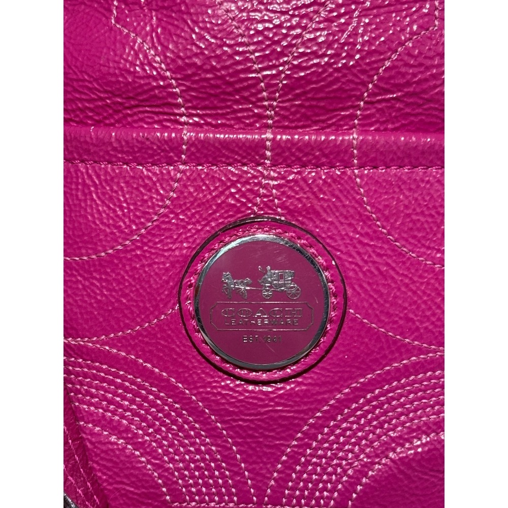 Y2K fuchsia/rasberry Coach purse - Picture 2 of 7